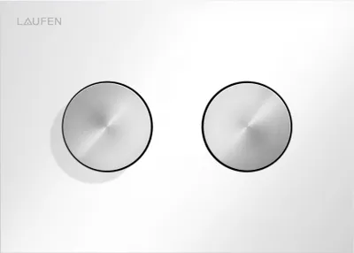 Produktbild von LAUFEN INEO Betätigungsplatte Groove, für WC-Element, Zweimengenbetätigung, H9001171940001
