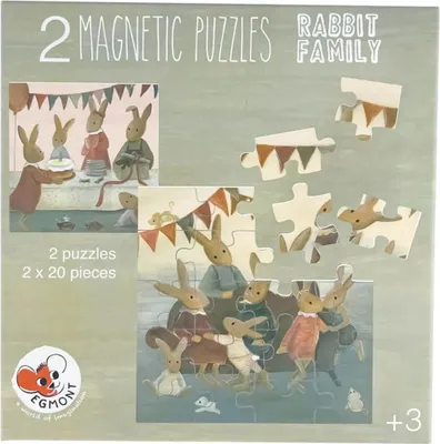 Produktbild von Magnet-Puzzlebuch Hasenfamilie
