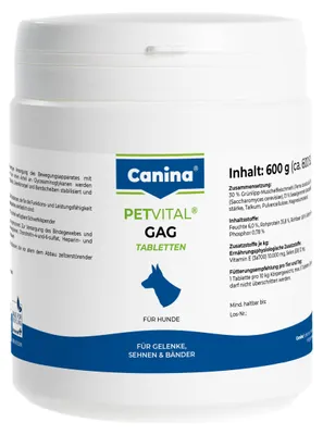 Immagine prodotto di Canina PETVITAL GAG, compresse, circa 600 pezzi, 600g