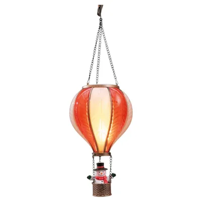 Produktbild von Anna's Collection LED Heißluftballon mit Schneemann Batteriebetrieb 19x35cm