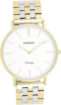 Produktbild von Oozoo Metall Damen Uhr Analog Quarzuhr Armband silber gold Vintage Series D2UOC20402