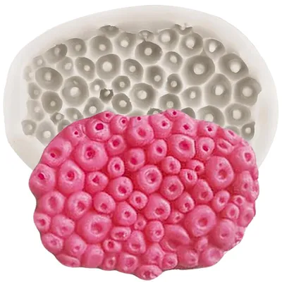 Immagine prodotto di Stampo in silicone a forma di coralli, ideale per decorazioni in fondant, cioccolato, pasticceria, fai-da-te e artigianato