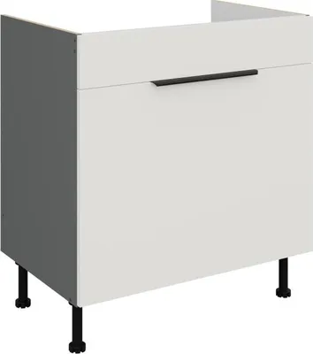 Produktbild von LUNARA Spülenunterschrank – Breite 80 cm, Weiß/Anthrazit