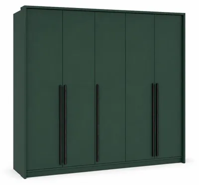 Produktbild von Kleiderschrank, Flaschengrün, 255 x 217,2 x 65 cm, KI-generiertes Bild