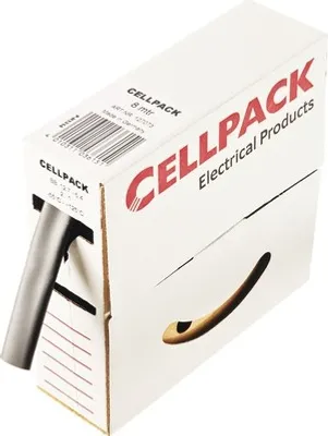 Produktbild von Cellpack SB 12.7-6.4, Schrumpfschlauch, Schwarz, 8 m, 1,27 cm, 1 Stück(e), 6,4 mm