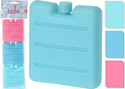 Produktbild von Kühlakku klein 3 Stück im Set, je 7,5cm x 7,5cm x 1,5cm