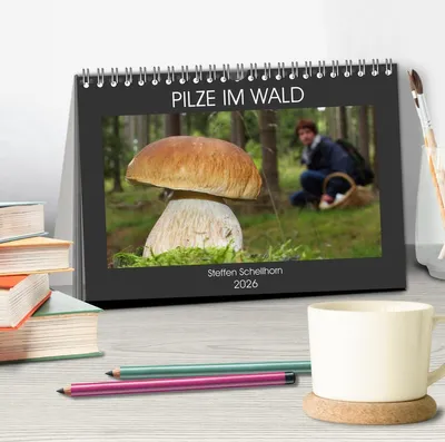 Produktbild von PILZE IM WALD (Tischkalender 2026 DIN A5 quer), CALVENDO Monatskalender