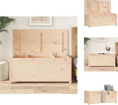Obrázek produktu pro vidaXL Truhla 110x50x45,5 cm z masivního borovicového dřeva - Skříně