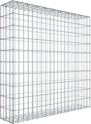Immagine prodotto di Gabbione 100 cm x 100 cm x 20 cm (L x H x P), maglia 5 cm x 10 cm, anello a C