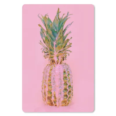 Produktbild von MuchoWow® Mauspad Mousepad Farbe - Ananas - Rosa - Sommer 40x60 cm - Mousepads - Maus Mat - Pad - Mausunterlage - Schreibtisch Accesoire