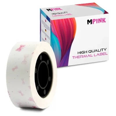 Zdjęcie produktu dla Termiczna taśma papier do etykiet  MP-RL-15*4M-PN Pink Ribbon