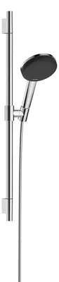 Obrázok produktu pre Súprava sprchovej hlavice hansgrohe Raindance Alive Select S 125, 3-jet EcoSmart so sprchovou tyčou Unica S PURO 65 cm, 24602000