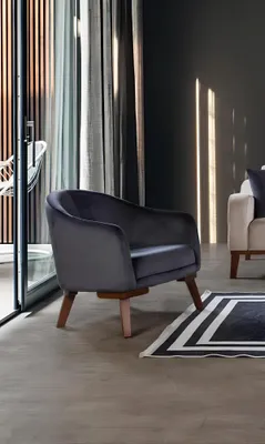 Produktbild von Sessel Couch Polster Sitz Designer Textil 1 Sitzer Couchen Polster Modern Design