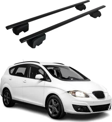 Produktbild von Dachträger Grundtäger für Seat Altea XL 2007-2015 75kg Metall Schwarz 2 tlg
