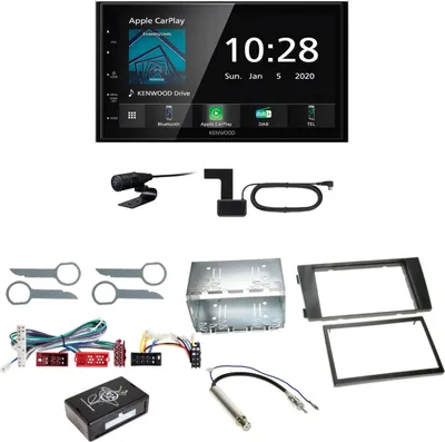 Produktbild von Kenwood DMX5020DABS Android Auto CarPlay Einbauset für Audi A6 4B