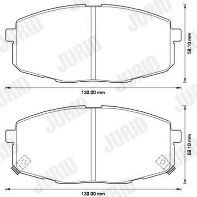 Produktbild von JURID Bremsbeläge Satz Vorne für HYUNDAI i30 (FD) 572577JC