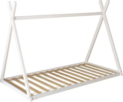 Produktbild von Tipi-Bett für Kinder 190x90cm weiß VALENTIN