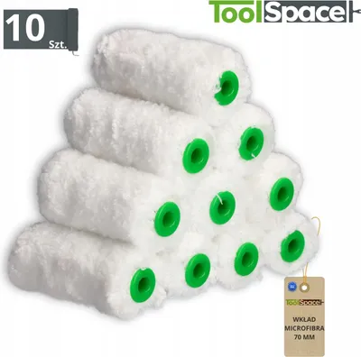 Produktbild von Microfaser-Farbroller, Microfaser-Einlage, 11 cm, streifenfreies Streichen, 10 Stück