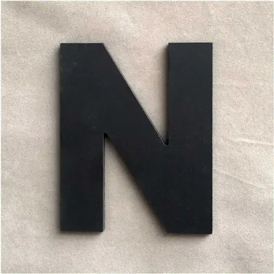 Obrázek produktu pro Wandaufkleber Buchstabe schwarz 9 x 7,4 cm, Buchstabe N