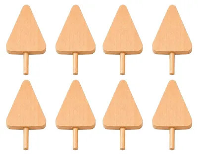 Obrázek produktu pro Dřevěné ozdobné tyčinky na zmrzlinu pro DIY projekty – sada 8 kusů