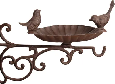 Produktbild von TOPANBIETER 999 Wand Vogeltränke Twinki Vogelbad Futterstelle Wasserspender Eisen