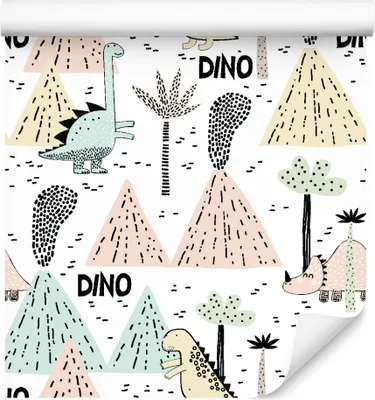 Produktbild von 10m VLIES TAPETE Rolle Kinderzimmer Junge Dinosaurier Tiere Vulkan XXL