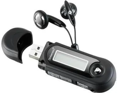 Zdjęcie produktu dla Intenso 3601490, Odtwarzacz MP3, 64 GB, LCD, USB 2.0, Czarny, Słuchawki w zestawie
