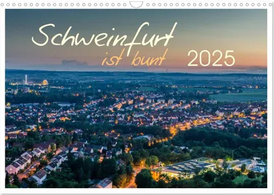 Produktbild von Schweinfurt ist bunt (Wandkalender 2025 DIN A3 quer), CALVENDO Monatskalender
