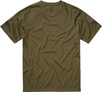 Produktbild von Brandit T-Shirt Herren Quick Dry Shirt shortsleeve oliv Basics 100% Polyester 4XL