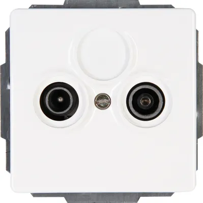 Obrázek produktu pro Kopp 924729085, Televize a rádio, 1 modul/moduly, Bílá