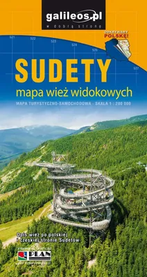 Zdjęcie produktu dla Sudety mapa wież widokowych 1:200 000 w.2026 - praca zbiorowa