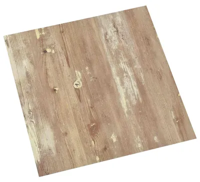 Image de Lames de sol vidaXL 5,11 m² (55 pièces) en PVC, couleur crème et marron clair