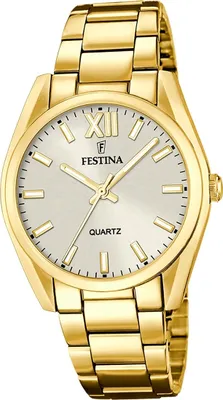 Produktbild von Festina Edelstahl Damen Uhr Armbanduhr gold Casual D2UF20640/1