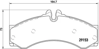 Produktbild von Brembo Bremsbelagsatz, Scheibenbremse Vorderachse P 50 028