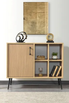 Produktbild von Skye Decor, Hochwertiger Konsolentisch (3-teilig) Sapphire Oak, 100 cm, 100% Melamin
