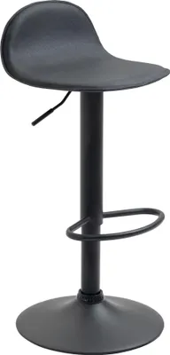 Produktbild von CLP Barhocker Lana V2 Kunstleder drehbar und stufenlos verstellbar schwarz Gestell Farbe schwarz