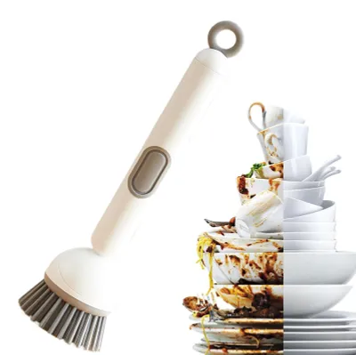 Produktbild von Spülbürste mit drehbaren Bürstenaufsätzen für Küche und Badezimmer