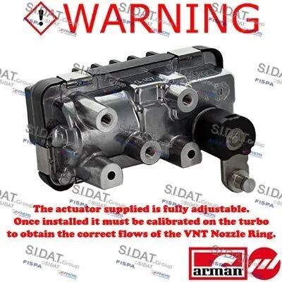 Produktbild von SIDAT Stellelement Turbolader 48.1059AS elektronisch