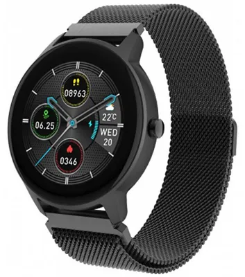 Image de Forever ForeVive 2 Slim SB-325 Tracker Étanche IP68 Fonction multi-sport Montre Bluetooth Smart Watch Podomètre Cardiofréquencemètre Noir compatible avec Anrdoid iPhone