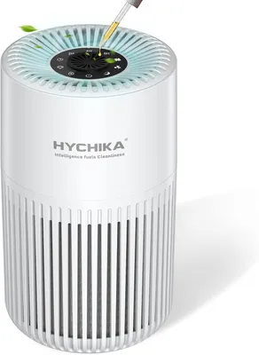 Produktbild von Luftreiniger für Allergiker mit Aromatherapie, 3-in-1 H13 HEPA & Aktivkohlefilter, leise 20 dB, 3 Geschwindigkeiten, Timer, für Schlafzimmer, Weiß