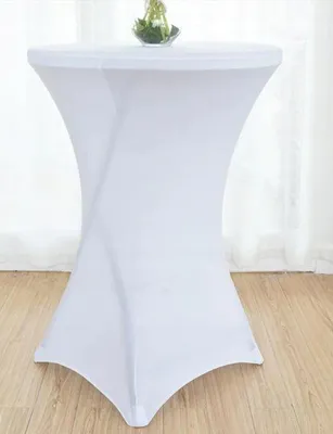 Produktbild von Bezug, weiße Tischdecke, für Stehtisch 80 cm