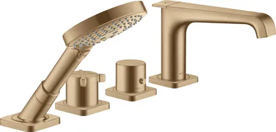 Immagine prodotto di hansgrohe AXOR Citterio E Raccord d'arête de carrelage 4 trous avec thermostat, 36410140, 36410140