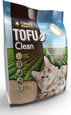 Immagine prodotto di Lettiera per gatti - 10 litri di lettiera agglomerante a base di fibre vegetali - biodegradabile