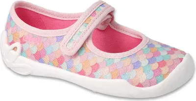 Produktbild von Ballerinas Hausschuhe Befado 114x514 rosa Glitzer, Klettverschluss
