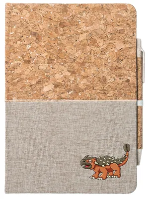 Produktbild von Huuraa Notizbuch A5 Ankylosaurus Dinosaurier 80 Blatt inkl. Kugelschreiber Tagebuch Geschenkidee