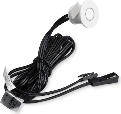 Produktbild von LED Berührungssensor SO4 in weiß Ø 22 mm mit Dimmfunktion 12 VDC max. 24 W mit LED Ministecker (miniAMP) Einbau-Sensorschalter Bewegungsschalter Touchschalter von SOTECH