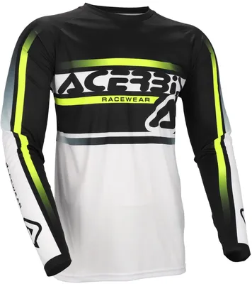 Produktbild von Acerbis MX Linear Lugo Motocross Jersey, schwarz/weiß, 2XL