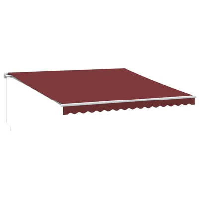 Produktbild von vidaXL Markise Manuell Weinrot 400x350 cm
