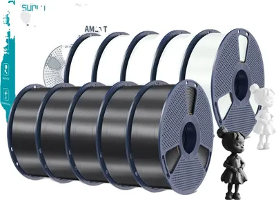 Immagine prodotto di filamento per stampante 3D, superficie liscia, stampa senza bolle, 5BK 5WT