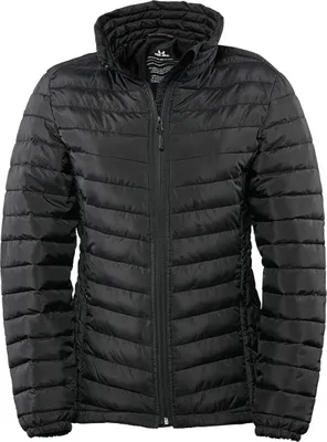 Image de Tee Jays Femme Veste Zepelin, matelassée BC3335 (3XL) (Noir)